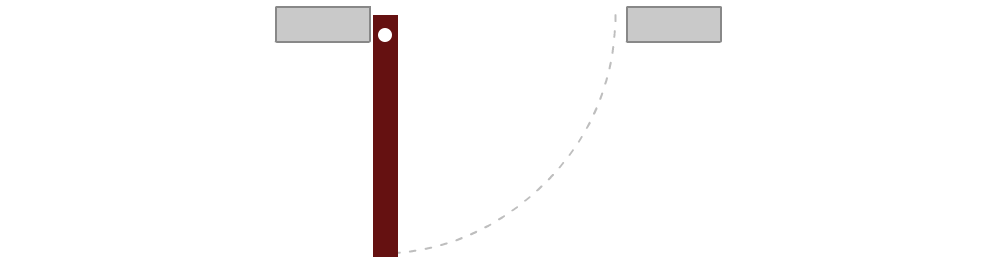 Single panel pivoting door